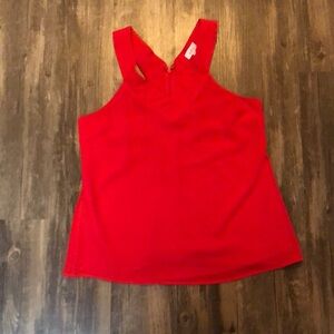 Pixley Red Sleeveless Blouse